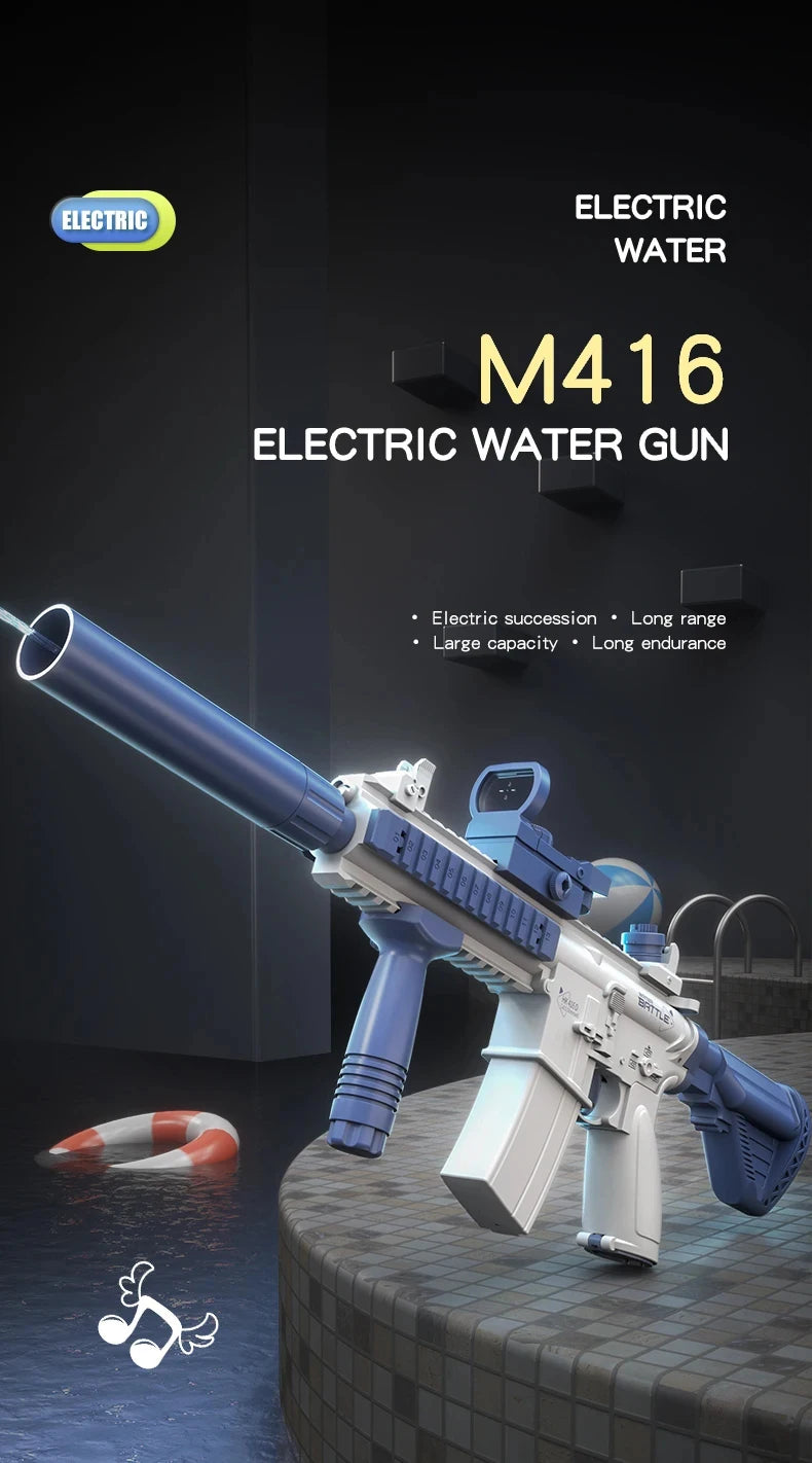 Automatic Summer Electric Toy Water Gun Large-capacity Water Gun Beach Outdoor Water Fight Swimming Pool Toys Gifts